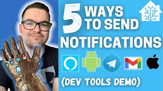 5 WAYS To Send Notifications Using Home Assistant [upl. by Triplett]