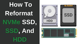 How To Quickly Reformat Your SSD M2 NVMe SSD and HDD In Windows 10  How To Format Any Drive [upl. by Lilahk]