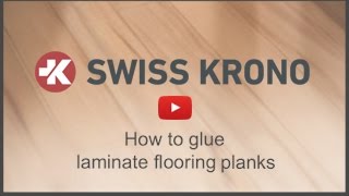 How to Glue a Laminate Flooring Plank [upl. by Neuberger]