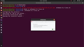 How to fix An unexpected exception java lang NoClassDefFoundError netbeans ide 82  Ubuntu 2004 [upl. by Mauldon982]