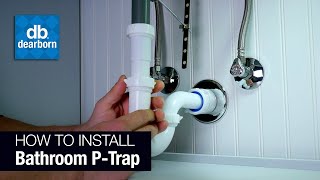 How to Install a Plastic Bathroom PTrap [upl. by Irita]