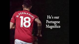 Bruno Fernandes  NEW Manchester United Chant with lyrics [upl. by Macur]