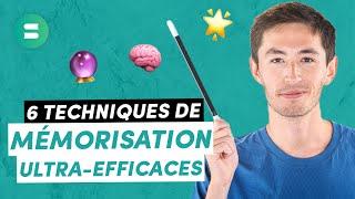 6 TECHNIQUES DE MÉMORISATION idéales pour tout retenir 🧠 [upl. by Latea]