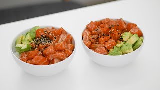 Shoyu Salmon Poke Bowl 🐟 [upl. by Sucramd]