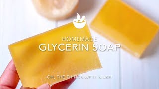 Homemade Glycerin Soap Recipe From Scratch [upl. by Caundra487]