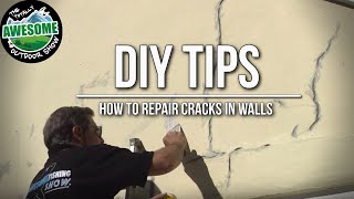 DIY TIPS  How to repair cracks in walls  TAOutdoors [upl. by Ardeth444]