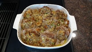 Baked Stuffed Pork Chops [upl. by Hesky]