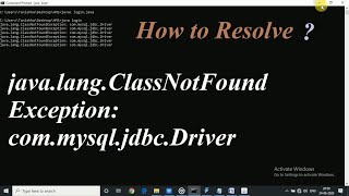 How to fix com mysql jdbc Driver Error ClassNotFoundException [upl. by Lurette215]