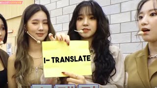 Yuqi translating in Chinese for Shuhua [upl. by Ynottirb]