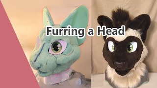 How to Fur a Fursuit Head [upl. by Raamaj60]