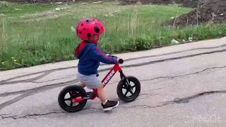 STRIDER BALANCE BIKE TODDLER PROGRESS 2 Years Old [upl. by Ordnasela422]