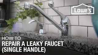 How to Fix A Dripping or Leaky Single Handle Faucet [upl. by Yrreg659]