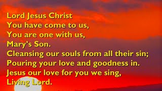 Lord Jesus Christ Tune Living Lord  4vv with lyrics for congregations [upl. by Jair]