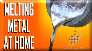 Melt Metal at home  How to Make a Metal MELTING FURNACE [upl. by Onaicnop]