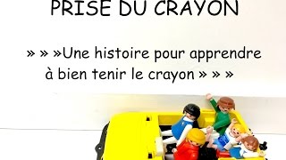 PRISE DU CRAYON Une histoire pour apprendre comment bien tenir le crayon ergothérapie [upl. by Nnaeiluj836]