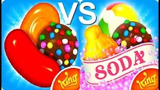 Candy Crush Saga VS Candy Crush Soda Saga Gameplay HD [upl. by Lisk]