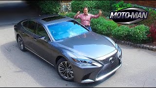 2018 Lexus LS 500 Twin Turbo FIRST DRIVE REVIEW 2 of 3 [upl. by Nnylhsa]