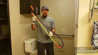 How to use a toilet snake auger [upl. by Eilerua]