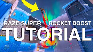 How to RAZE SUPER JUMP CONSISTENTLY  VALORANT Super Rocket Boost Tutorial [upl. by Yelsnik]