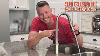 How to Replace a Kitchen Faucet in 30 Minutes [upl. by Akimert702]