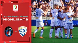 Pisa 14 Brescia  Goals and Highlights 1st Knockout Round  Coppa Italia Frecciarossa 202223 [upl. by Jumbala198]