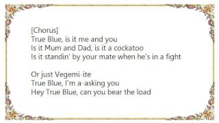 John Williamson  True Blue Lyrics [upl. by Artair]