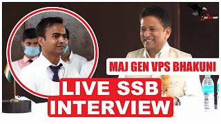 Live SSB Interview  Complete Personal Interview by Gen Bhakuni  Former Commandant SSB Bangalore [upl. by Sheila]