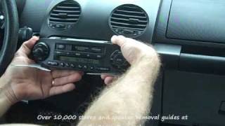 Volkswagen New Beetle Car Stereo Removal  Car Stereo HELP [upl. by Devan]