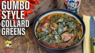 Gumbo Style Collard Greens  Thanksgiving Side Dishes [upl. by Calabresi]