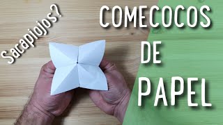 COMO HACER UN COMECOCOS SACAPIOJOS DE PAPEL [upl. by Kitchen]