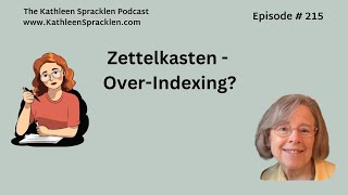 Zettelkasten  OverIndexing [upl. by Barbabas]