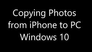 How To Transfer Photos from iPhone to Windows 10 PC  GoldenYearsGeekcom [upl. by Bilow]