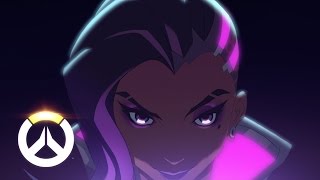 NEW HERO – NOW PLAYABLE Sombra Origin Story  Overwatch [upl. by Jarrid]