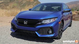 2017 Honda Civic Hatchback Sport Test Drive Video Review [upl. by Ahsinid]