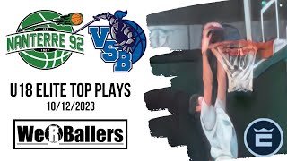 JSF Nanterre v Villemomble U18 Elite Top Plays 10122023 [upl. by Aicela83]