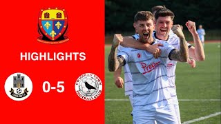 Caerleon 05 Cwmbrân Town  Gwent FA Senior cup  Quarter final highlights [upl. by Nivar]