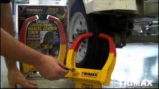 Wheel Chock Locks by TRIMAX [upl. by Kramal7]