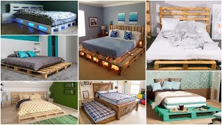 Pallet Bed  30 Beds Made Out Of Waste Wooden Pallets [upl. by Dweck753]