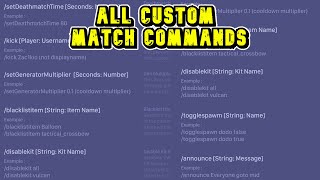 All Custom Match Commands Roblox Bedwars [upl. by Naesed]