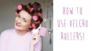 HOW TO USE VELCRO ROLLERS  tinytwisst [upl. by Redyr]