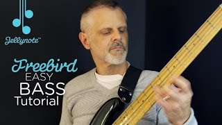 Freebird by Lynyrd Skynyrd  Bass Tutorial Jellynote [upl. by Bernice]