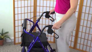 Mobb 3 Wheel Aluminum Rollator Assembly amp Demonstration [upl. by Wendelina576]