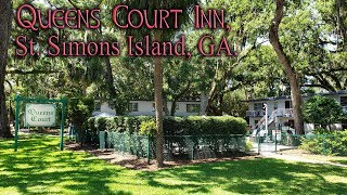 Queens Court Inn St Simons Island Georgia  Review HotelMotel Walkthru [upl. by Greiner]