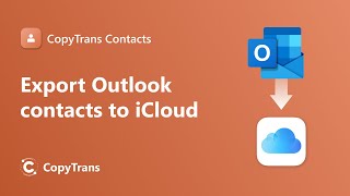 Export Outlook contacts to iCloud [upl. by Natlus]