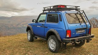 Lada Niva Urban Fender Flares Tuning Installation Lapter  Ladapowercom [upl. by Ahseinad]