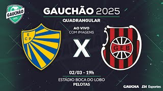 JOGO COMPLETO PELOTAS 0 X 0 BRASIL  QUADRANGULAR DO REBAIXAMENTO  GAUCHÃO  020325 [upl. by Rosco226]