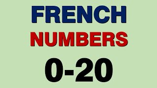 French Numbers 020 [upl. by Wilburn]