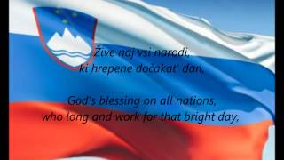 Slovenian National Anthem  quotZdravljicaquot SLEN [upl. by Sibyl]