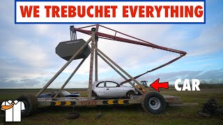 HUGE TrebuchetCatapult Tested to Destruction [upl. by Lorant925]