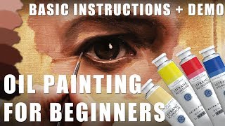 Oil Painting for Beginners  Basic Techniques  Step by Step Demonstration [upl. by Toblat]